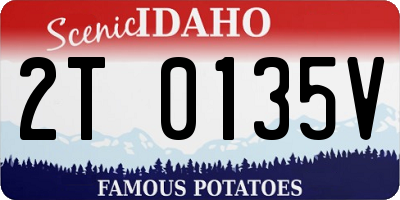 ID license plate 2T0135V