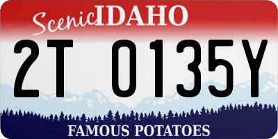 ID license plate 2T0135Y