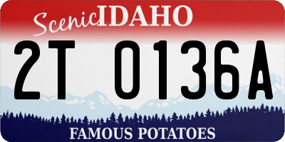 ID license plate 2T0136A