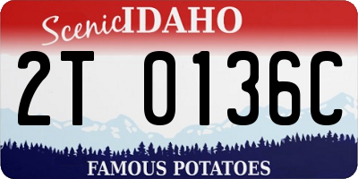 ID license plate 2T0136C