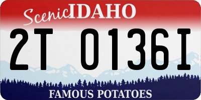 ID license plate 2T0136I