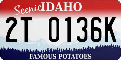 ID license plate 2T0136K