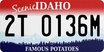 ID license plate 2T0136M