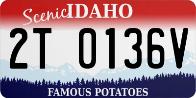 ID license plate 2T0136V