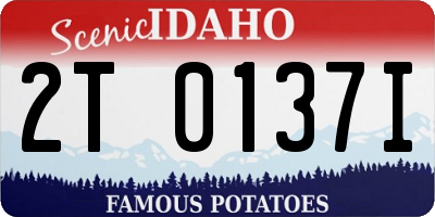 ID license plate 2T0137I
