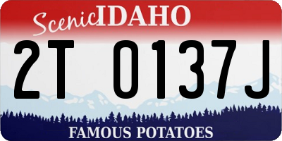 ID license plate 2T0137J