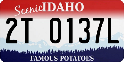 ID license plate 2T0137L