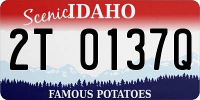 ID license plate 2T0137Q