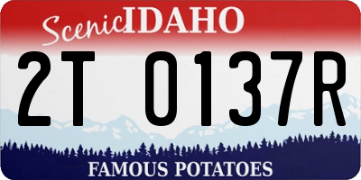 ID license plate 2T0137R