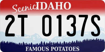ID license plate 2T0137S