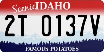 ID license plate 2T0137V