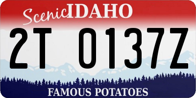 ID license plate 2T0137Z