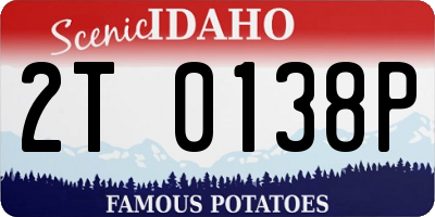 ID license plate 2T0138P