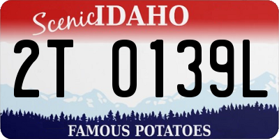 ID license plate 2T0139L