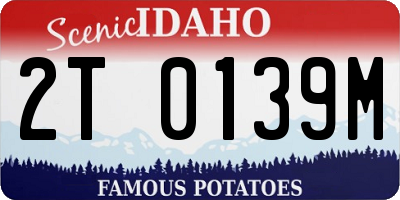 ID license plate 2T0139M