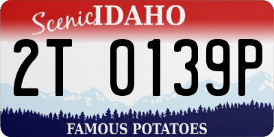 ID license plate 2T0139P
