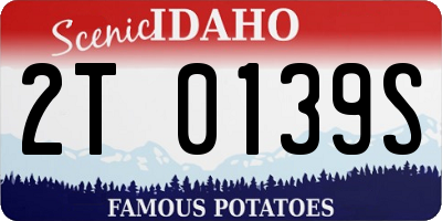 ID license plate 2T0139S