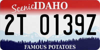 ID license plate 2T0139Z