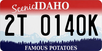 ID license plate 2T0140K