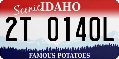 ID license plate 2T0140L