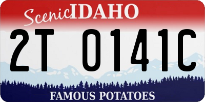 ID license plate 2T0141C