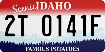 ID license plate 2T0141F