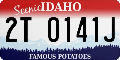 ID license plate 2T0141J