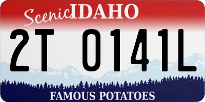 ID license plate 2T0141L