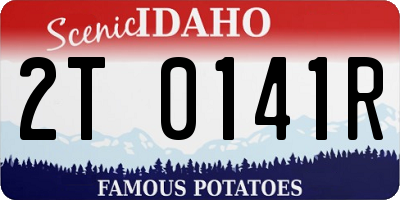 ID license plate 2T0141R