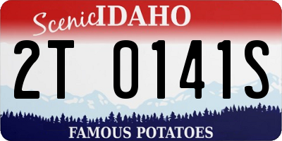ID license plate 2T0141S
