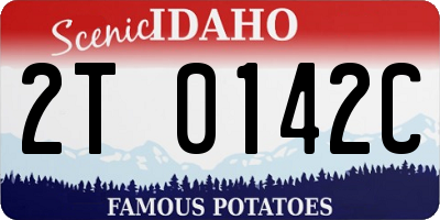 ID license plate 2T0142C