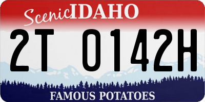ID license plate 2T0142H