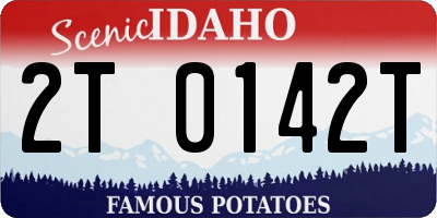 ID license plate 2T0142T