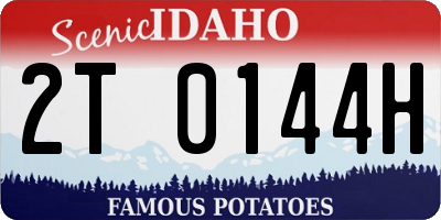 ID license plate 2T0144H