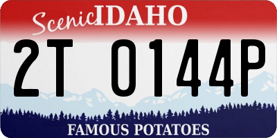 ID license plate 2T0144P