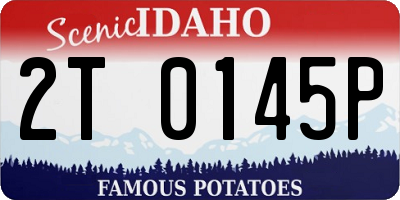 ID license plate 2T0145P