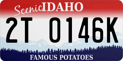 ID license plate 2T0146K
