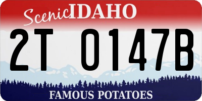 ID license plate 2T0147B