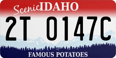 ID license plate 2T0147C