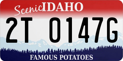 ID license plate 2T0147G
