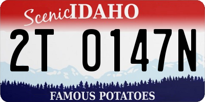 ID license plate 2T0147N