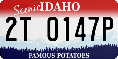ID license plate 2T0147P