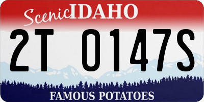 ID license plate 2T0147S