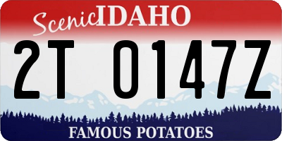 ID license plate 2T0147Z