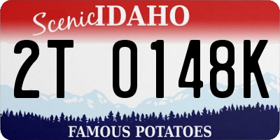 ID license plate 2T0148K