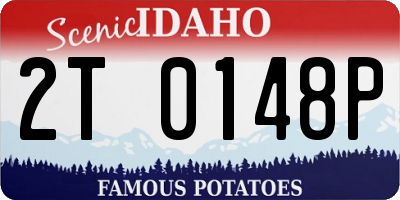 ID license plate 2T0148P