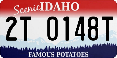 ID license plate 2T0148T