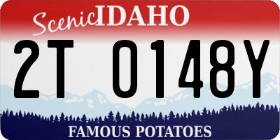 ID license plate 2T0148Y