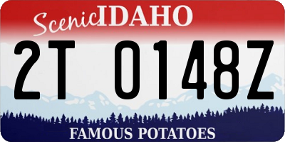 ID license plate 2T0148Z
