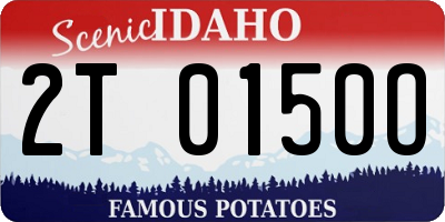ID license plate 2T0150O